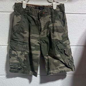 GAP Green Camouflage Cargo Shorts